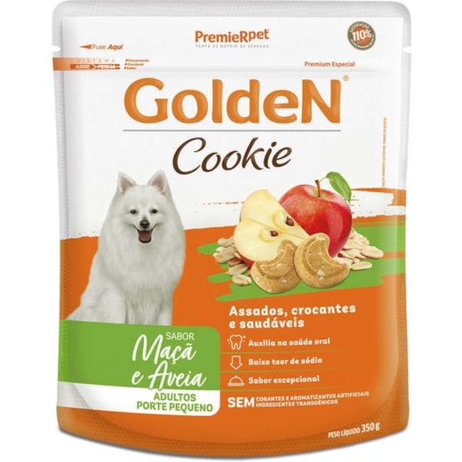 Biscoito Golden Cookie Adulto Peq 350GR Maçã e Aveia