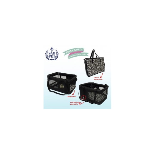 Bolsa Safety Preto Ref.1404-1 São Pet