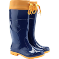 BOTA CALFOR AZUL/AMARELA NR.36/7