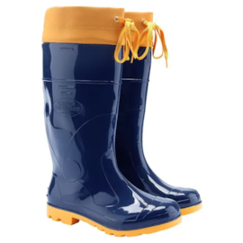 BOTA CALFOR AZUL/AMARELA NR.45