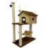 Brinquedo Arranhador Ref.1852-31 House Pel Marrom e Bege 70x35x104Cm São Pet