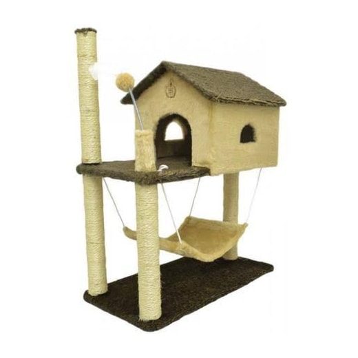 Brinquedo Arranhador Ref.1852 At-31 House Pel Marron/Bege 70x45x8