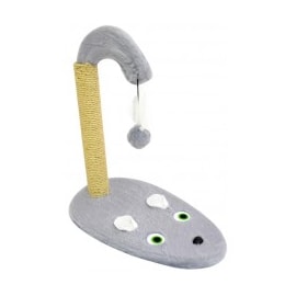 Brinquedo Arranhador Ref.1869-45 Rato Grande Lisa Cinza 49x29x