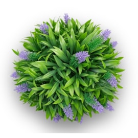 Buxinho Artificial Redondo Lavanda 23cm