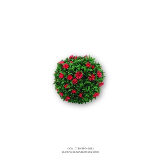 Buxinho Redondo Rosas 18cm