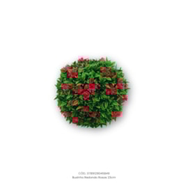 Buxinho Redondo Rosas 23cm