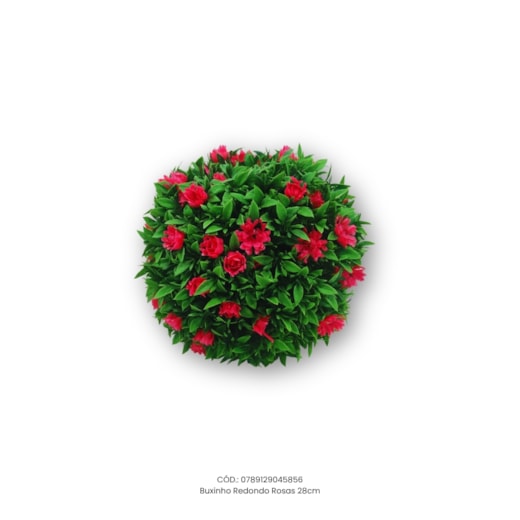 Buxinho Redondo Rosas 28cm