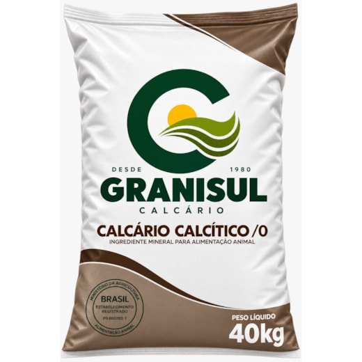 Calcário Calcitíco Preto 40kg Granisul