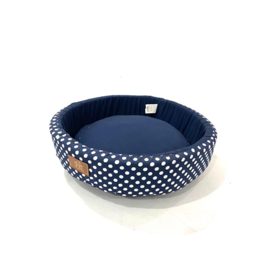 Cama Pet Oval Unica Azul M