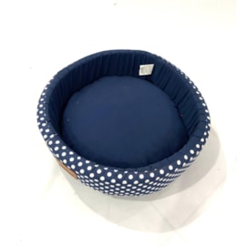 Cama Pet Oval Unica Azul M