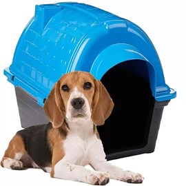 Casa Cães Plastico Iglu Nr.04 Azul Furacão Pet
