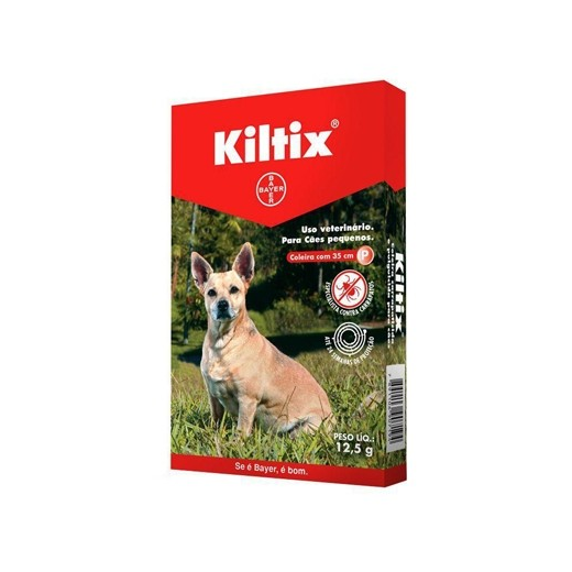 Coleira Antipulgas Kiltix 35cm Porte Pequeno