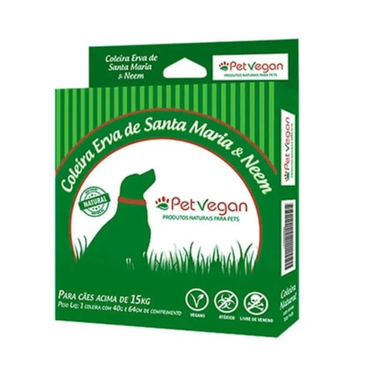 COLEIRA PETVEGAN CAES 8KG A 15KG