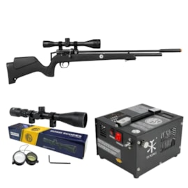 Combo Carabina De Pressão Pcp Outlander 6.35mm com Luneta 3-9x40 e Compressor Rossi