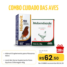 Combo Cuidado das Aves