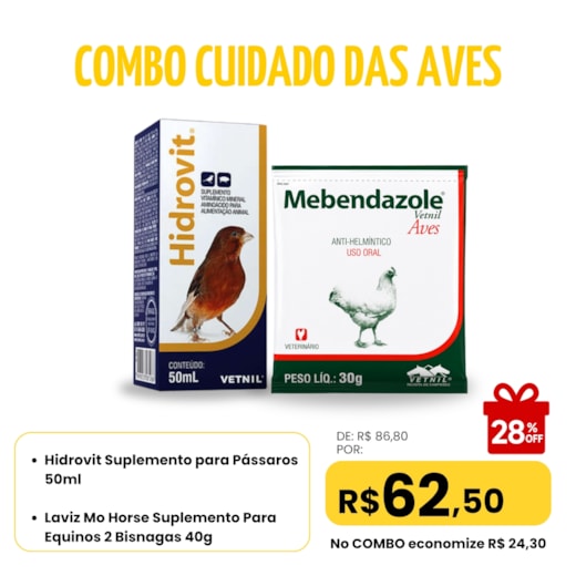 Combo Cuidado das Aves