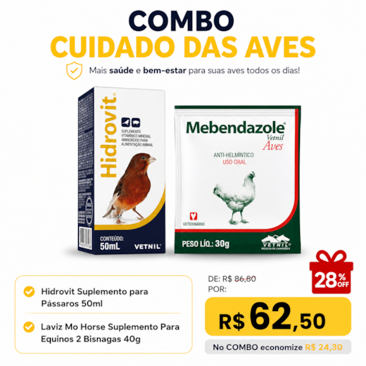 Combo Cuidado das Aves