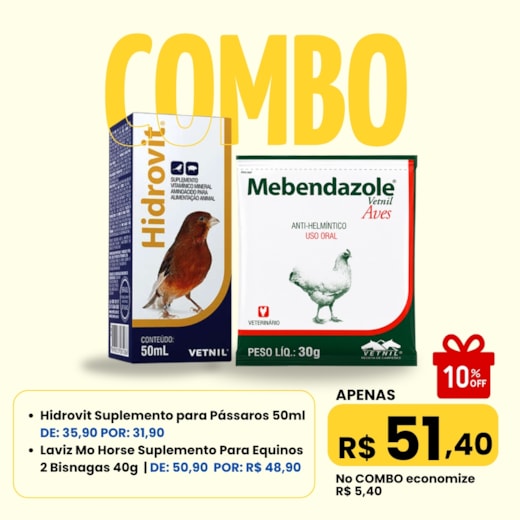 Combo - Hidrovit + Mebendazole