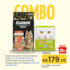 Combo - Ração Gato Golden Salmão Castrado 10,1kg + Areia Sanitária Strong Green Tofu 2,5kg