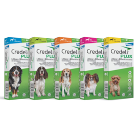 Credeli Plus Para Cães 1,4kg a 2,8kg 56,25mg | Antipulgas, Carrapatos e Vermífugo | 1 Comprimido