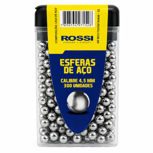 Esfera de Aço Rossi Premium 4,5mm 300 Unidades