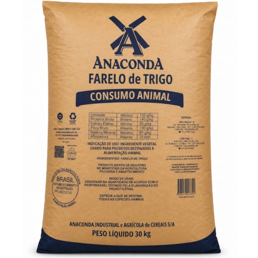 Farelo de Trigo 30kg Anaconda