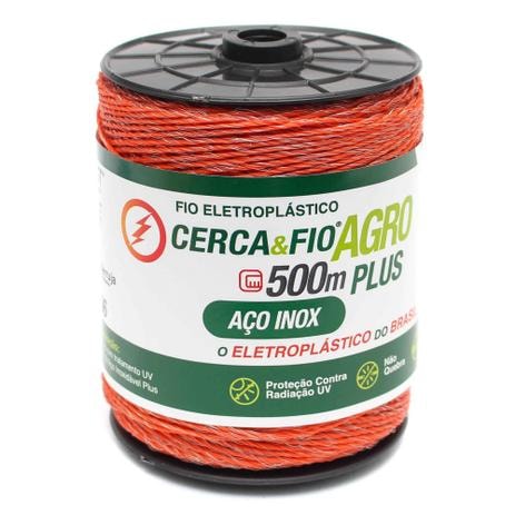 FIO ELETROPLASTICO INOX 15X6 500MT PLUS LARANJA - Avipec Produtos