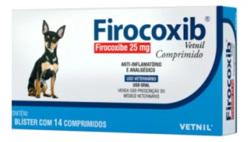 FIROCOXIB VETNIL 25MG 14 COMPRIMIDOS - Avipec Produtos