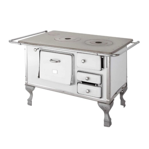 Fogão a Lenha N°2 Branco Esquerdo Marumby