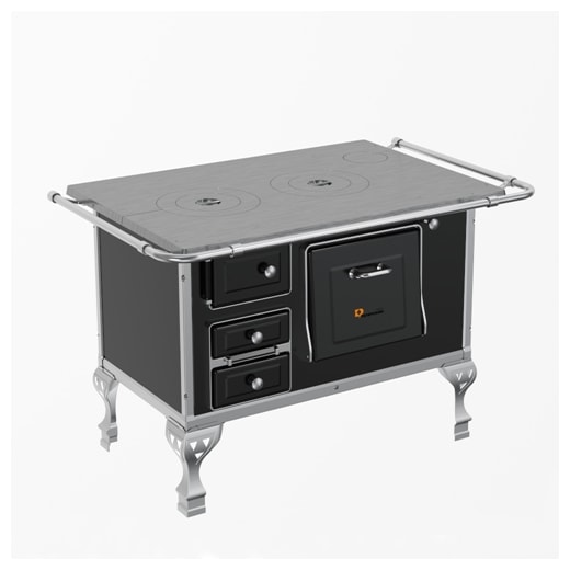 Fogão a Lenha N°2 Direito Preto Marumby