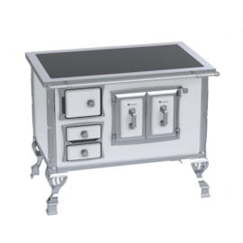 Fogão a Lenha N°2 Século  XVIII Premium SD Branco