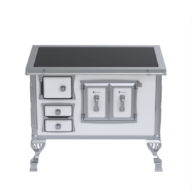 Fogão a Lenha N°2 Século  XVIII Premium SD Branco