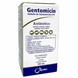 Gentomicin 4% Injetável 100?mL – Syntec