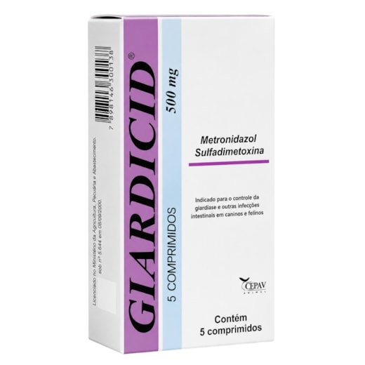 Giardicid 500mg 5 Comprimidos
