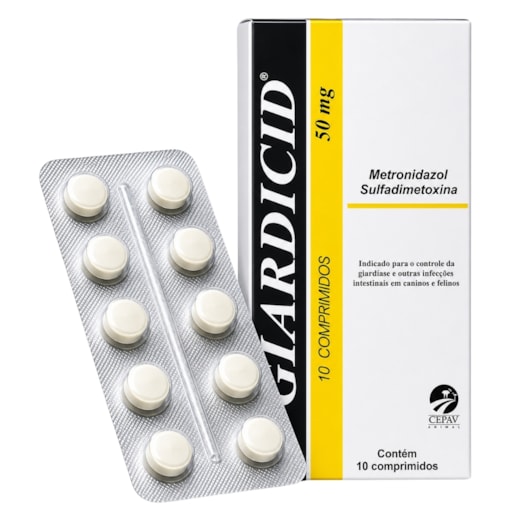 Giardicid 50mg com 10 comprimidos