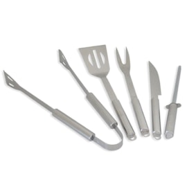 Kit Churrasco Inox 6PC S Detroid UD-2001