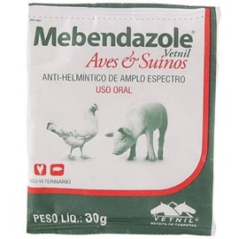 MEBENDAZOLE AVES SUINOS 30GR
