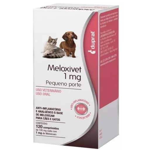 Meloxivet 1mg Pequeno Porte 120 Comprimidos