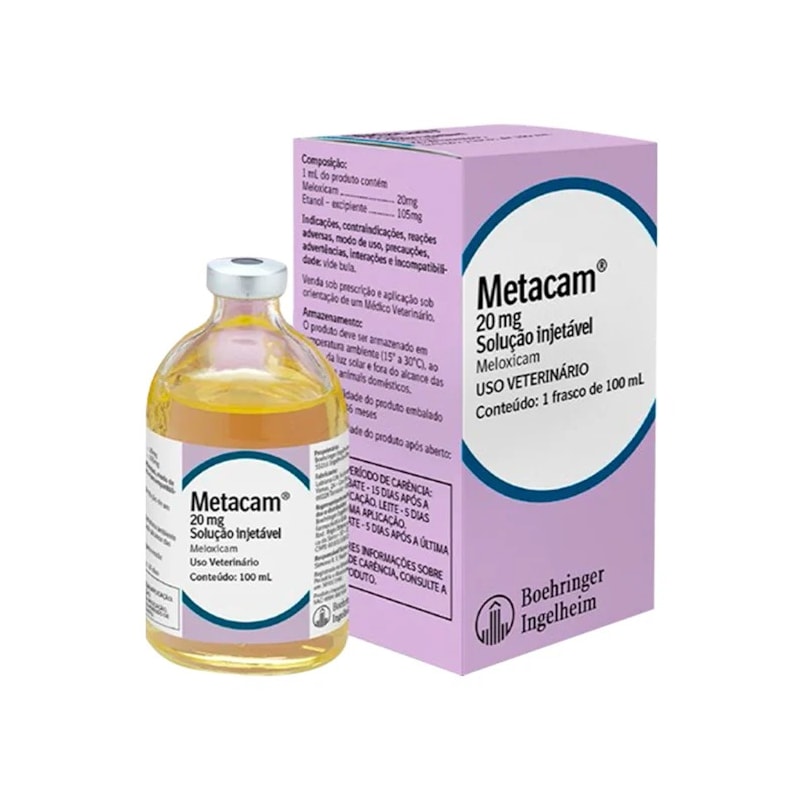 Metacam 20?mg Injetável 50?mL - Avipec Produtos