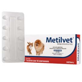 Metilvet 10 Comprimidos 05mg