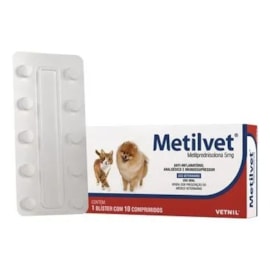METILVET 10 COMPRIMIDOS 05MG