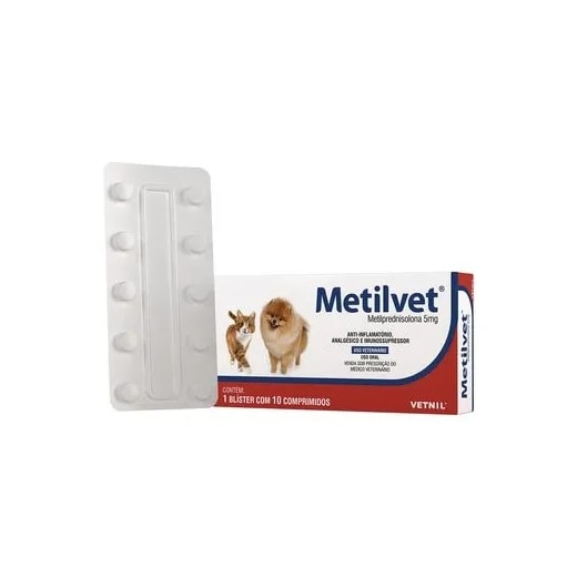 METILVET 10 COMPRIMIDOS 05MG