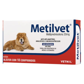 Metilvet 10 Comprimidos 20mg