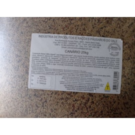 Mistura Aves Canário Pássaros do Vale 25kg