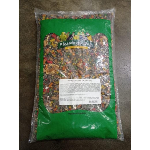 Mistura Aves Papagaio com Frutas Pássaros do Vale 05kg