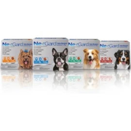 NexGard Antipulgas e Carrapatos de 4,1 a 10kg para Cães 3 tabletes
