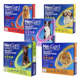 NexGard Spectra 30,1kg a 60kg: Antipulgas, Carrapatos e Vermífugo 1 tablete