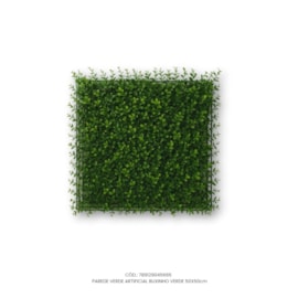 Parede Verde Artificial Buxinho Verde 50x50
