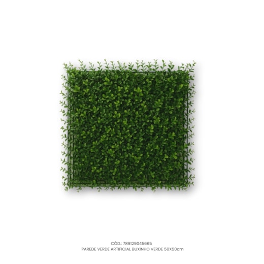 Parede Verde Artificial Buxinho Verde 50x50