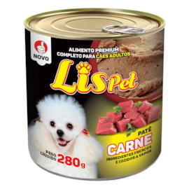 Patê Cães Lispet Carne Adulto 280g